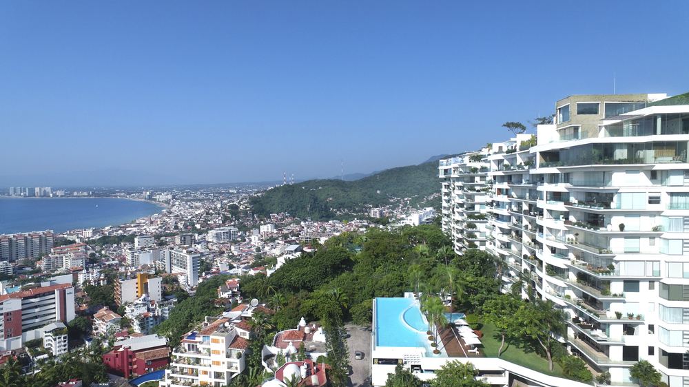Tower view over Puerto Vallarta by day