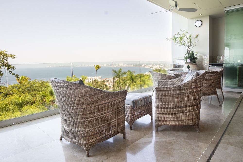 Balcony and skyline view