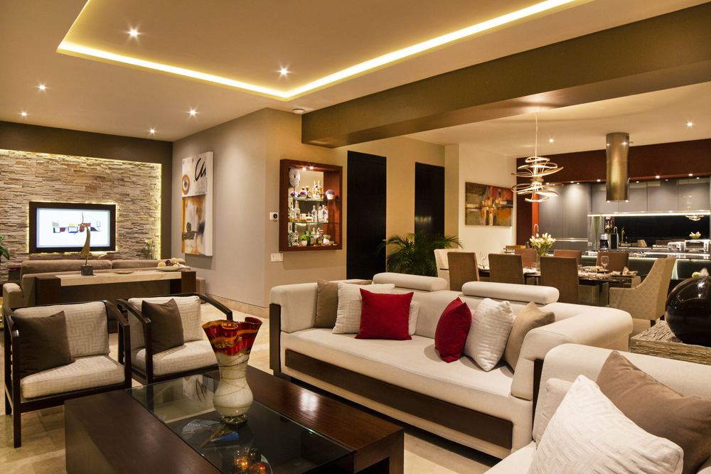 Living room by night