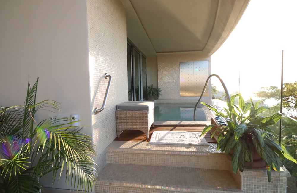Pool entrance
